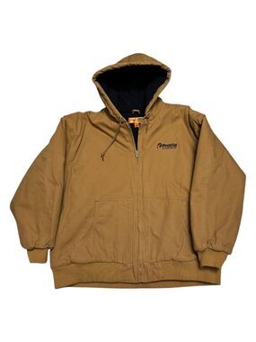 CORNER STONE Canvas Hooded Lined Outdoor Work Coat Jacket Branded Mens 3XL